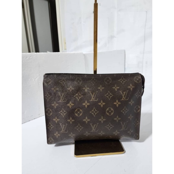 Authentic Louis Vuitton Vintage Monogram Pochette Brown - Picture 4 of 11